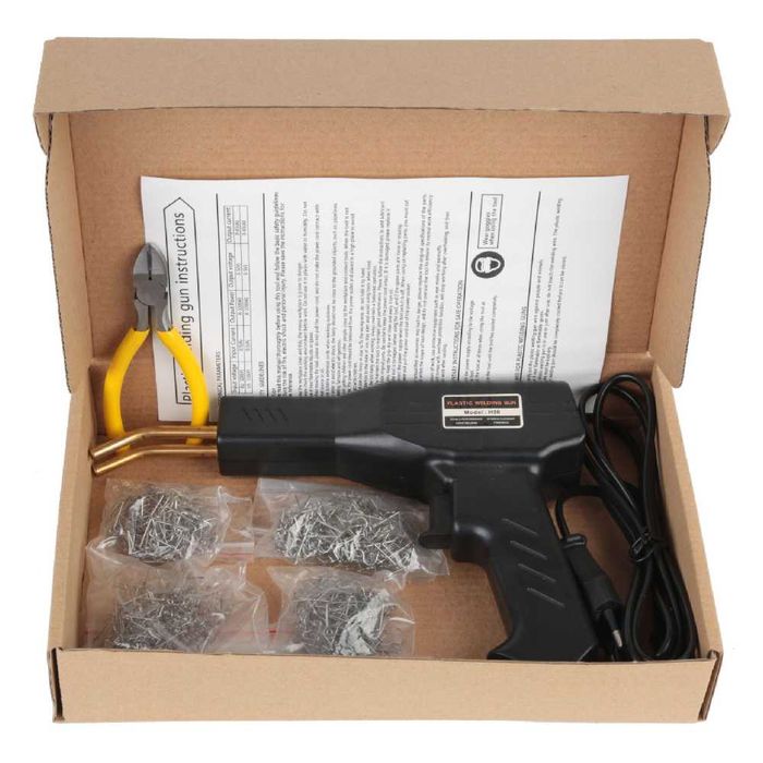 Pistol de sudat plastic HPEVA, 500 buc capse incluse