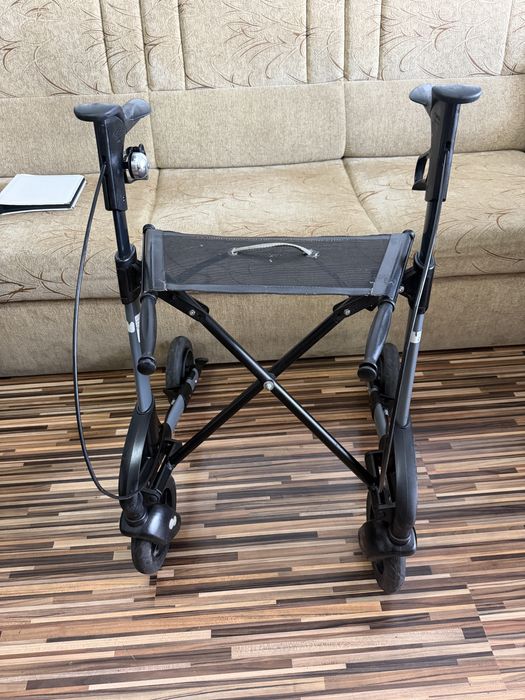 Cadru medical din aluminiu cu sezut si frane