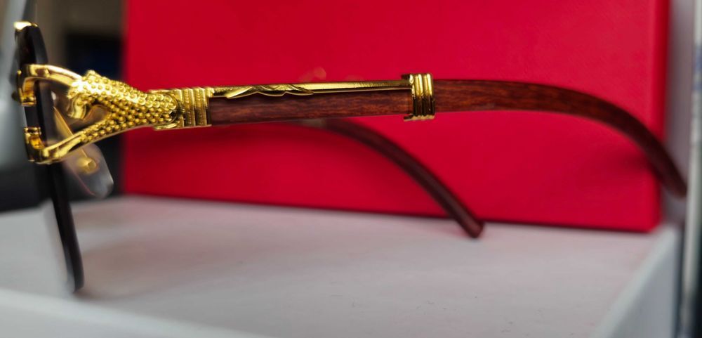 Ochelari de soare Cartier Leopard Brown