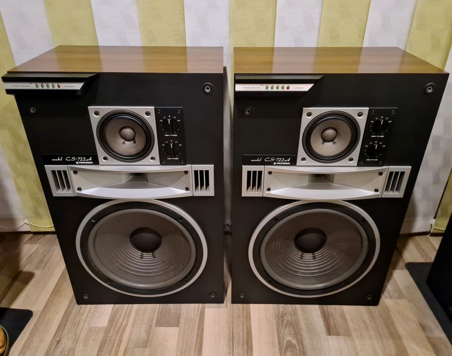 Boxe*PIONEER*CS-722A*Rarități Vintage*Vu-metre(b&w jbl klipsch l 100