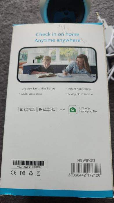Camera de supraveghere baby monitor homeguard  hgwip212  rezolutie 2.5k