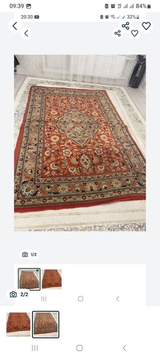 Ковры 2шт 2×3размер 8000 за двоих