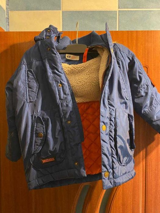 Geaca iarna baieti H&M 110cm, 4-6 ani