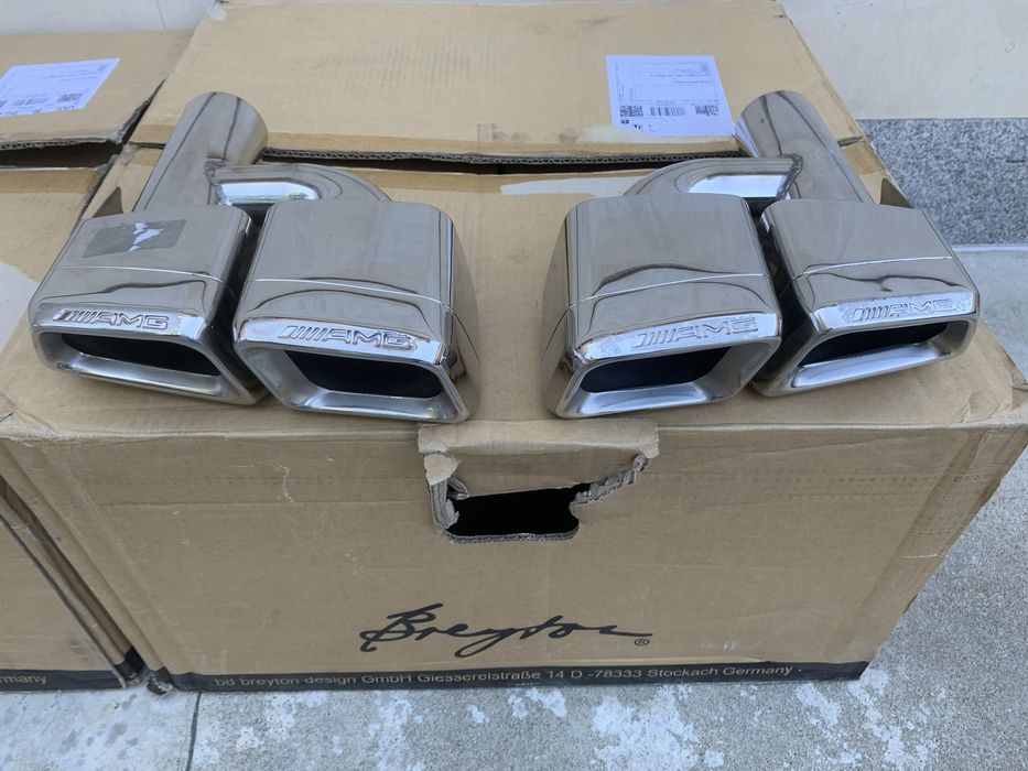 Дифузьор и накрайници CLS63 AMG W218 гърне с АМГ и без пакет BRABUS