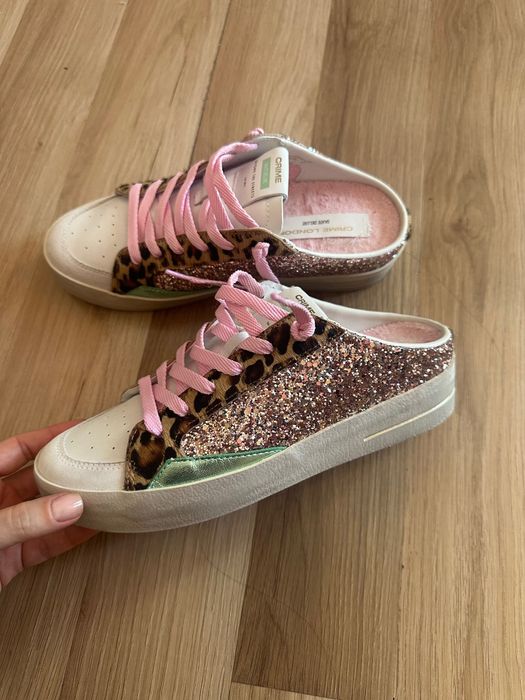 Tenesi decupati comozi Crime London, piele, 37