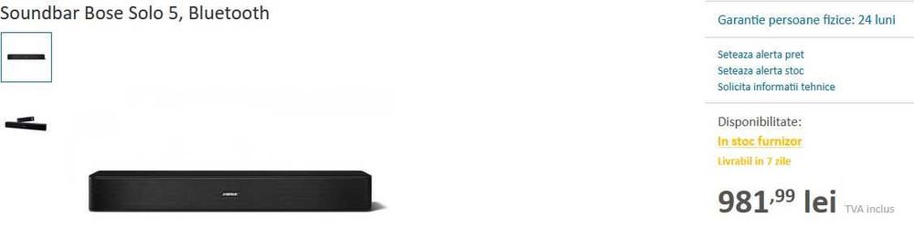 Soundbar BOSE Solo 5 Bluetooth