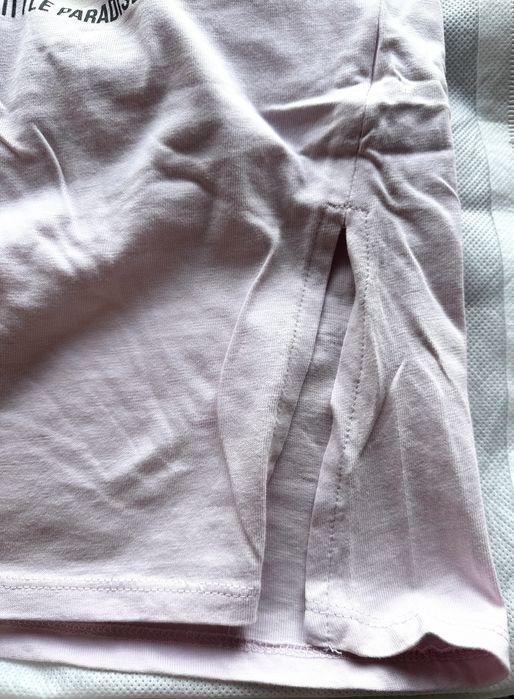 Детска светлолилава блузка с принт ZARA