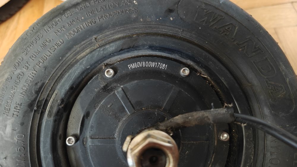 Roata electrică hub motor BLDC 60V800W