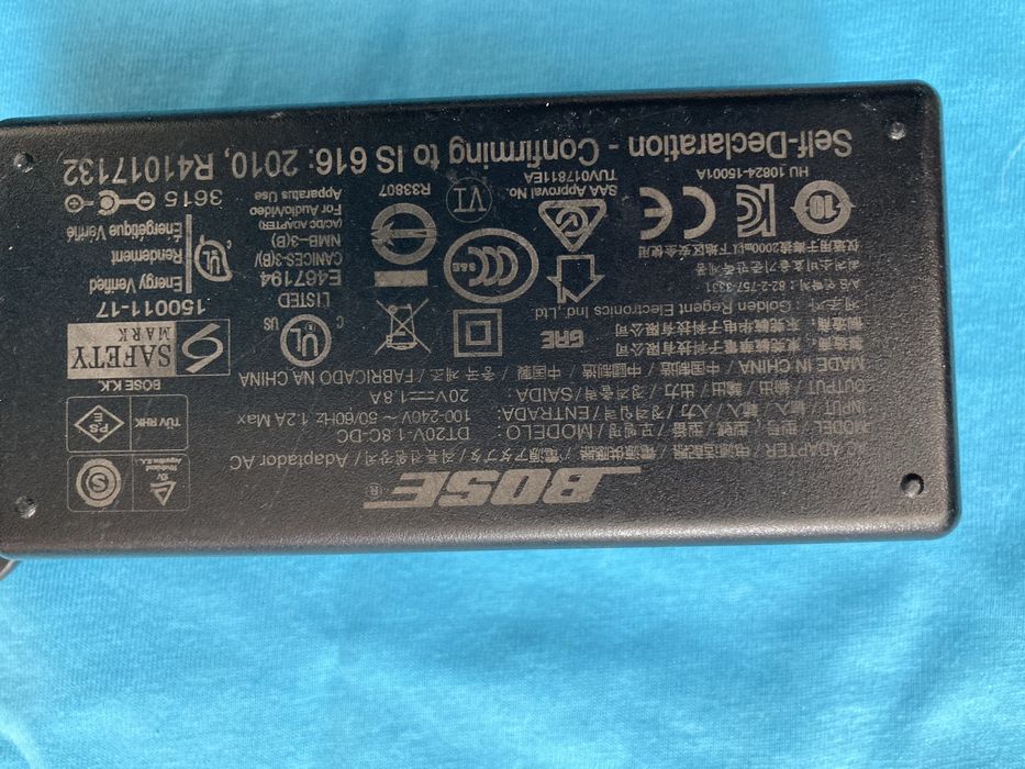 Adaptor Bose DT20v . Transformator Bose . Incarcator bose