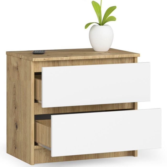 Noptieră cu 2 sertare AKORD 60cm