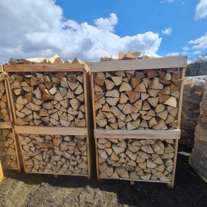 Lemne de foc tăiate crăpate din esența tare CER FAG CARPEN