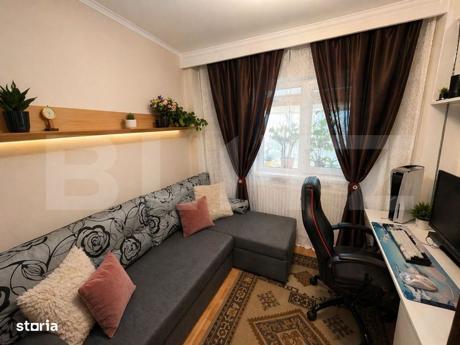 Apartament cu scara interioara, 100mp, 5 camere, 2 bai, Cetate