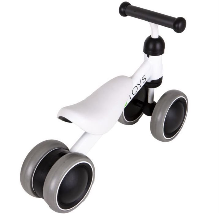 Детско колело за баланс бяло и черно