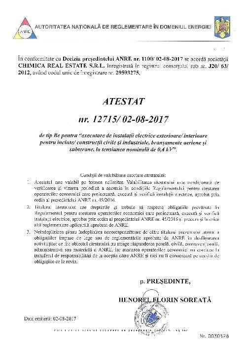 Electrician autorizat A.N.R.E de peste 20 ani alături de nevoile tale