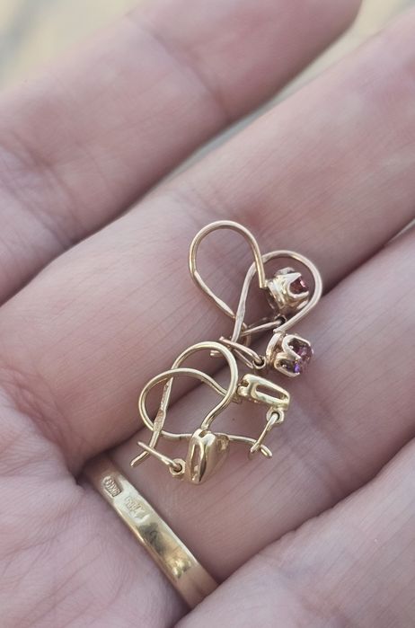 Серьги детские 585 проба