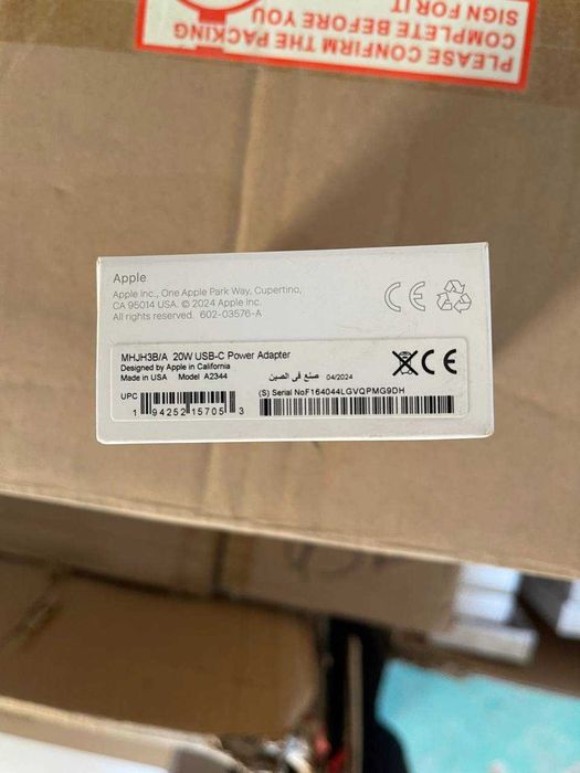 Адаптер Apple IPhone A2344 20w