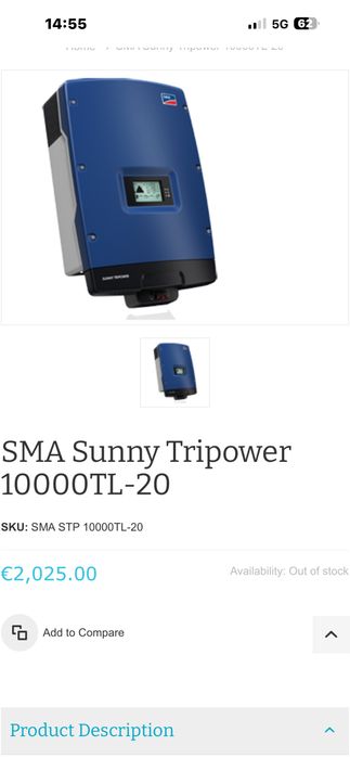 Трифазен соларен инвертор 10 кв. И UPS 10 kw.