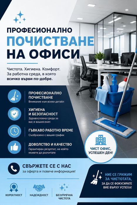 Почистване на офиси и домове