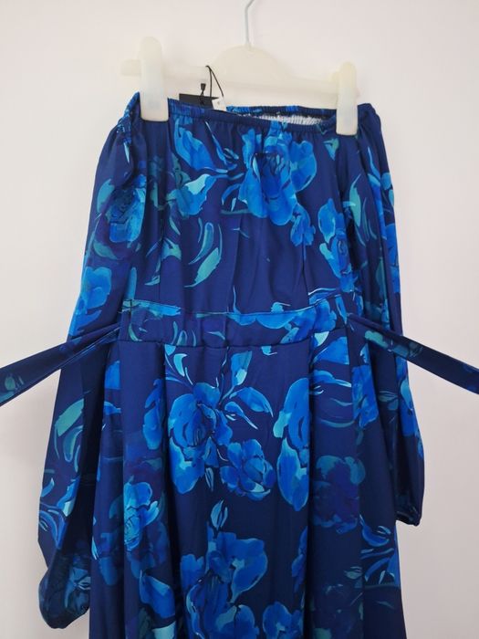 Ефирна синя  рокля