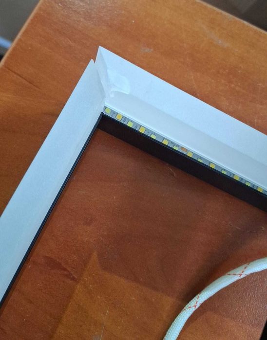 Plafoniera LED moderna, 90 x 50 cm, dimabila, cu telecomanda, neagra