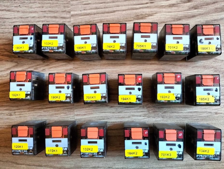 Releu intermediar Schrack , 24V-230VAC, 6A, 4CC , LED , PT570T30