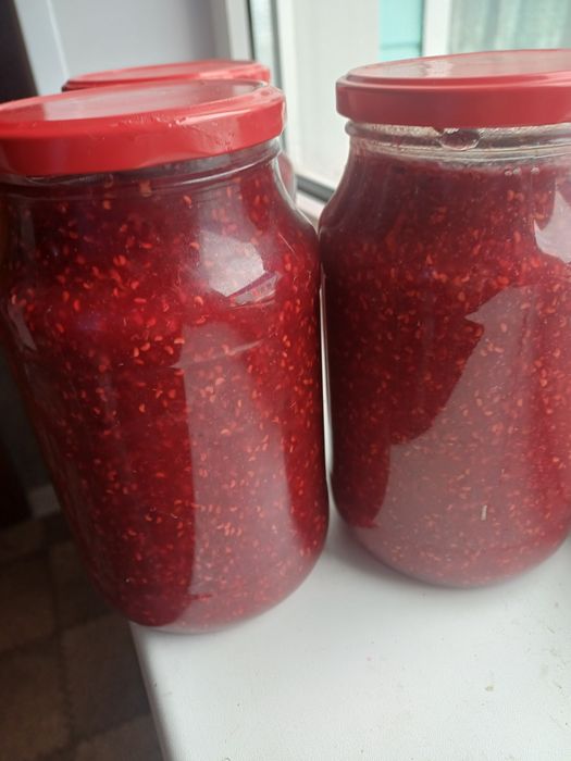 Малина протертая с сахаром