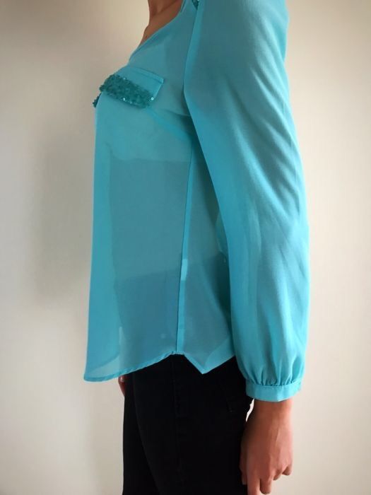 Bluza de vara turcoaz S