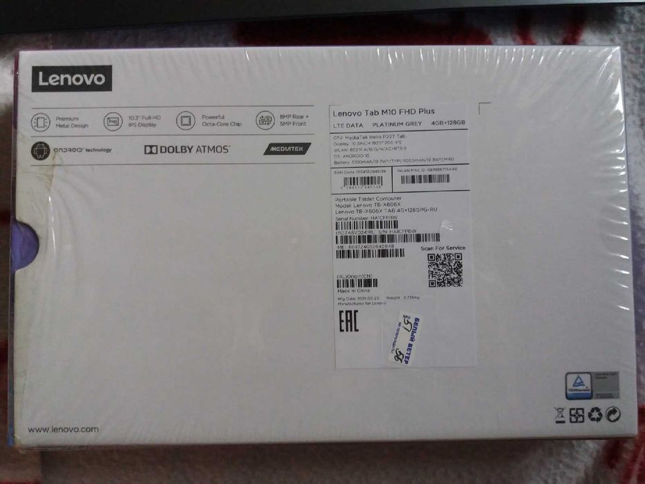 Планшет Lenovo TB-X606X