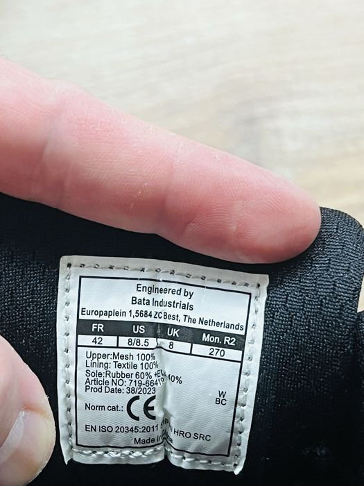 Ниски работни обувки с бомбе S1P Vibram