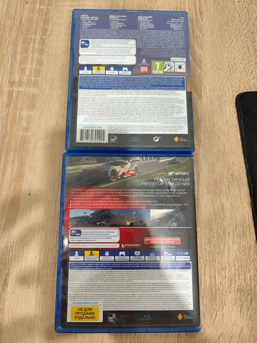 Игры на пс4 ps4 диски Gran Turismo и Minecraft