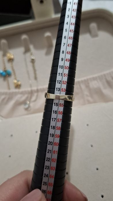 Inel aur 14k aur alb