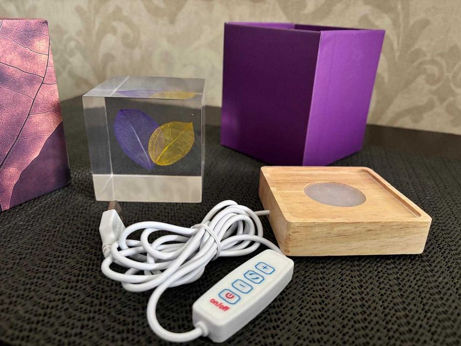 Mini veioza decorativa RGB, 3 moduri iluminare, 10 trepte putere