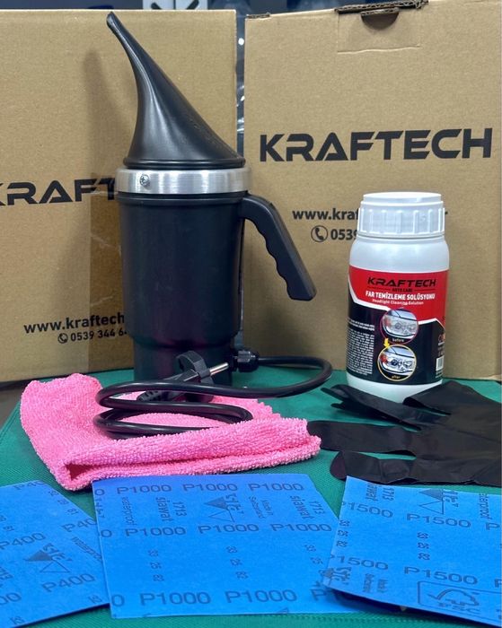 Комплект за химическо полиране на фарове Kraftech Economy 250 мл