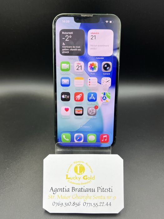 Telefon iphone 13 128/4 gb baterie 89% cod 25159