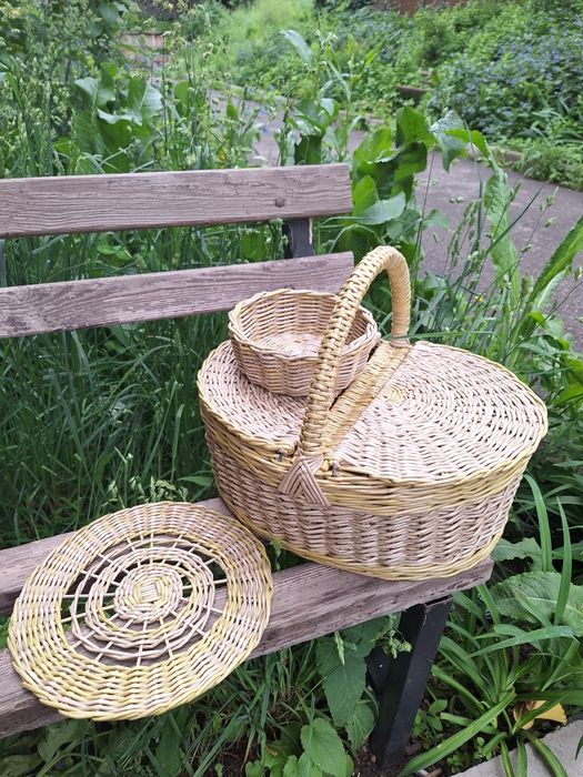 Корзинки  из бумажной лозы