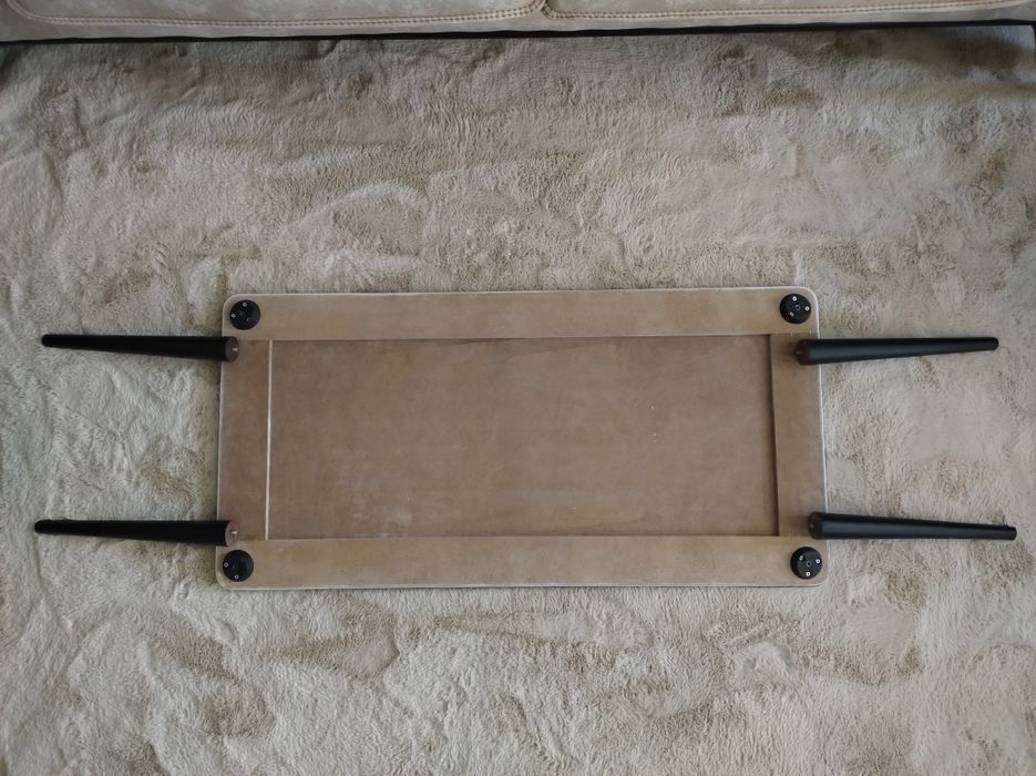 Бяла холна маса - дърво/пдч