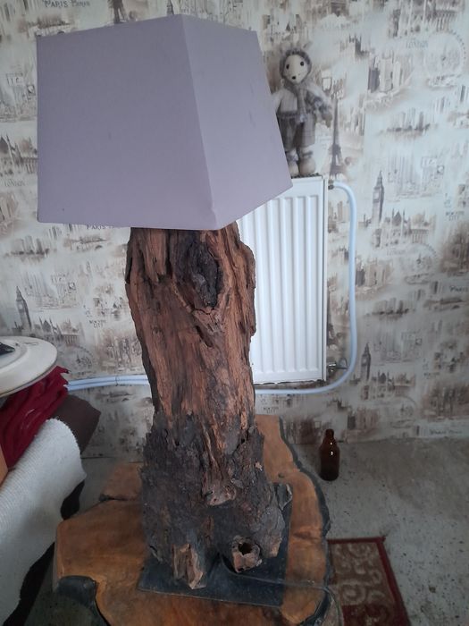 Lampadar veioza din lemn