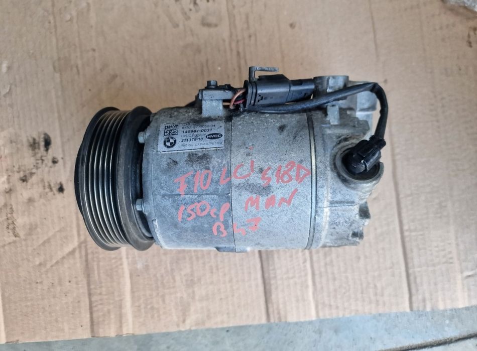 Compresor ac clima bmw seria 5 f10 f11 b47 520d lci 9384630/9295050