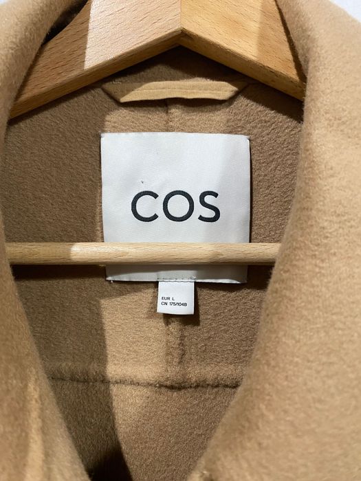 Оувърсайз палто от вълна Cos в цвят камел