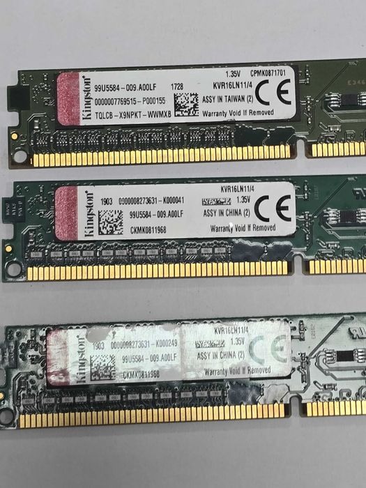 Memorie RAM desktop Kingston ValueRAM 4GB DDR3 1600MHz KVR16LN11/4