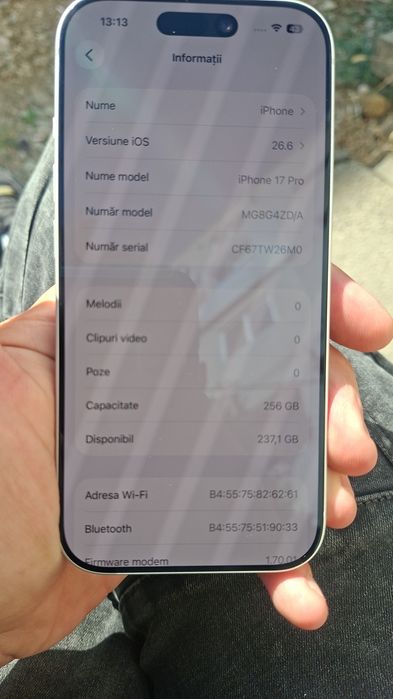 Vand Iphone 17 Pro
