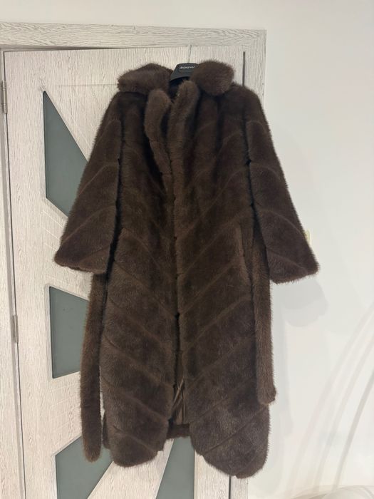 Дамско палто от висок клас еко косъм