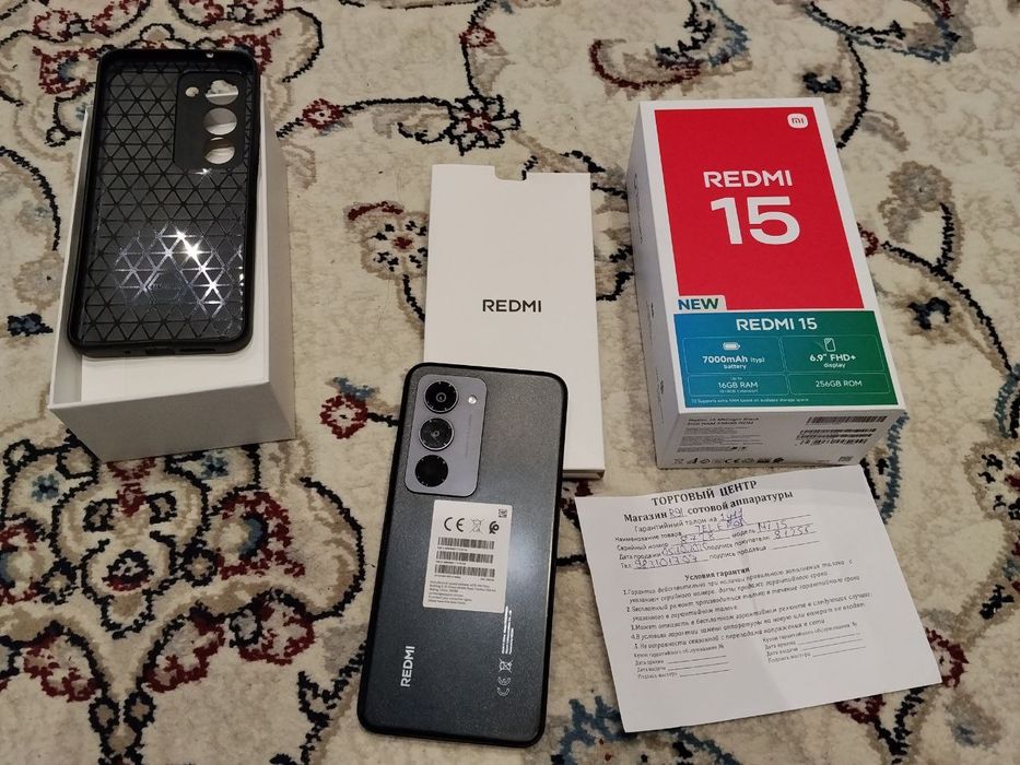 Redmi 15 8/256 gig im otgan usta kormagan