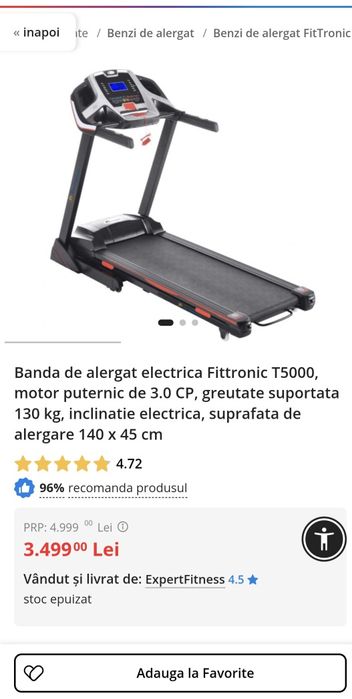 Banda alergat Fittronic T5000 ca Noua