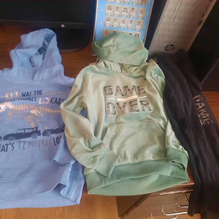 Lot haine baieti 6-7 ani, geaca, hanorac, trening