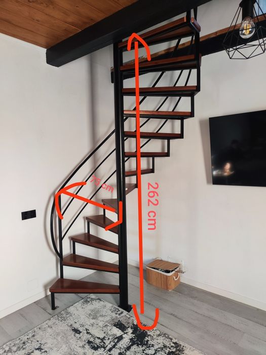 Scara metalica spirala