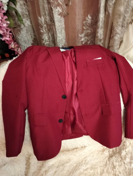 Пиджак мужской бордовый