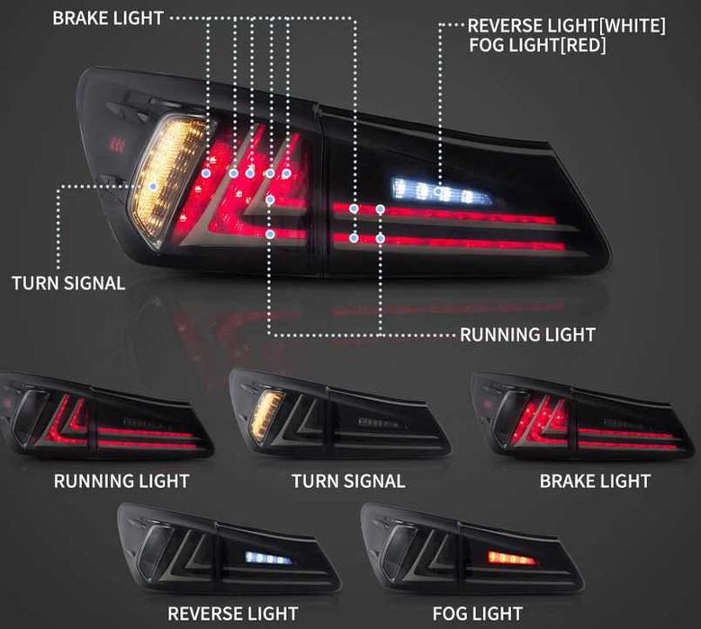 Комплект тунинг стопове за Lexus IS (2006-2013)