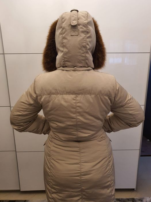 Geaca Tommy originala cu blana naturala la gluga nu guess nu calvin