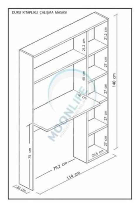 Стол компьютерный с открытыми полками
